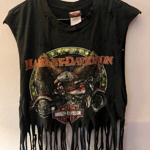 Harley-Davidson Black Fringe Shirt